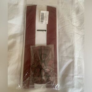 Mens solid BowTie and Suspender set